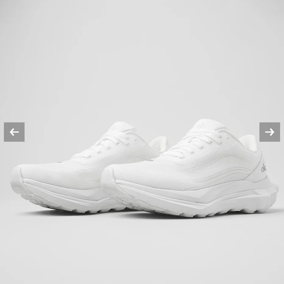 ALO Runner White Sneakers Womens Size 6.5 - Picture 15 of 16